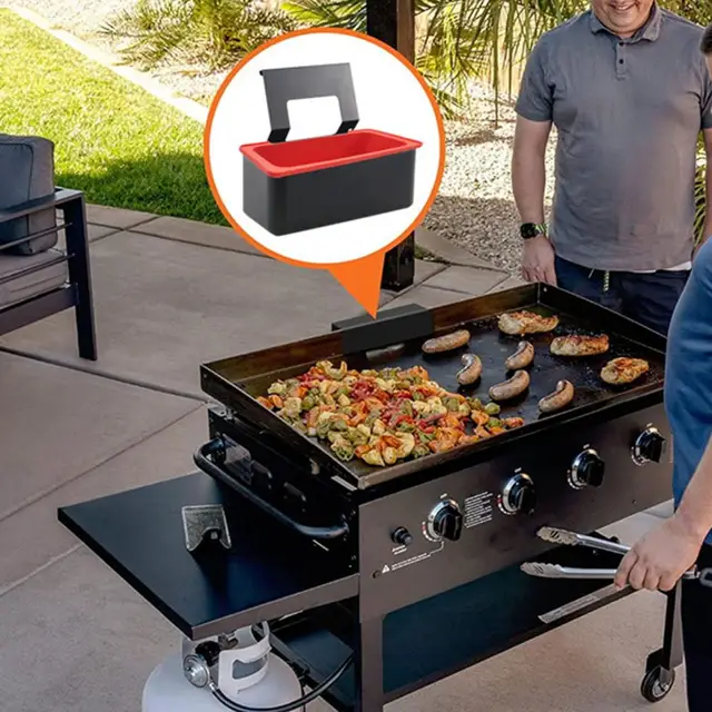 Olajcsésze Bélés Könnyen Megtisztítható, Magas Hőmérsékleten Ellenálló, Újrafelhasználható Szilikon Kültéri Grill Kályha Csepegtető Tartály