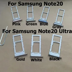 Dual SIM Card Tray & SD Card Reader Slot Socket Connector Replacement (Note20 Ultra Pink)