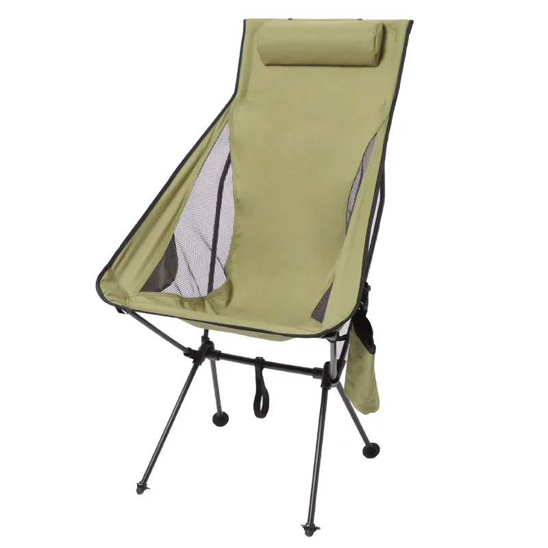Moon Chair Lounge Chair Outdoor Camping Leisure Picnic Folding Cup Bag with Cushion Available in Three Colors