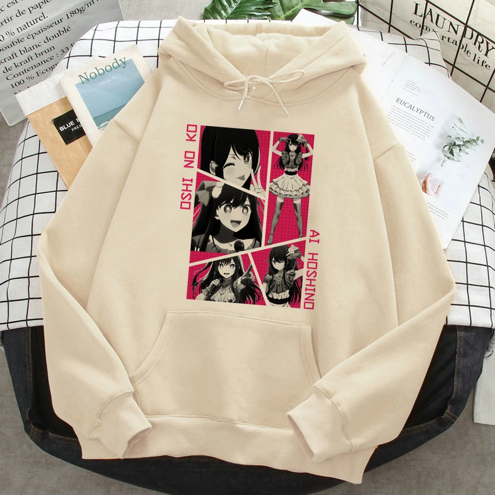 Oshi No Ko hoodies women Winter  Kawaii harajuku graphic Hooded Shirt female streetwear Pullover