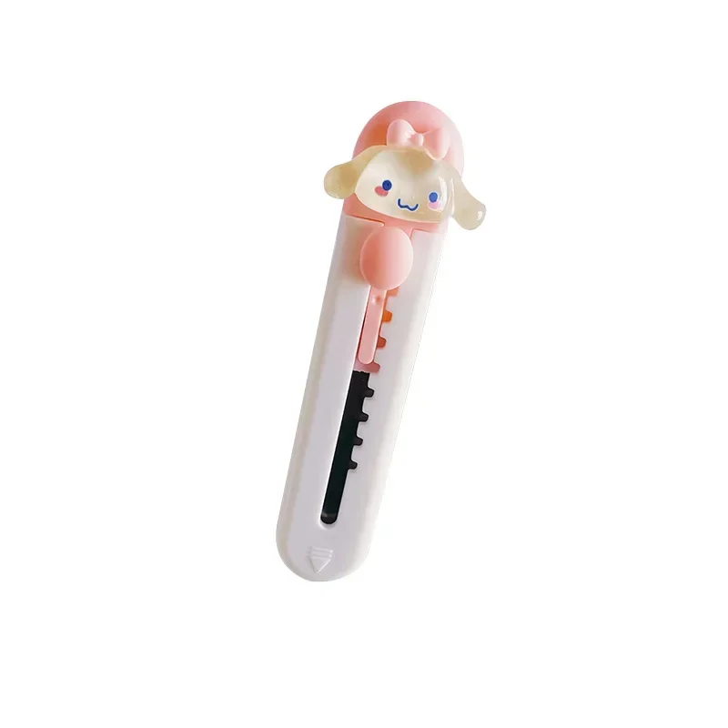 1pc Cute Mini Box Cutter Opener Cartoon Student Stationery Cutting Paper Hand Knife Letter Opener Sword utility knife paper cutter mail opener unboxing knife pocket folding knife craft cutting knife