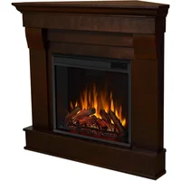 Chateau 41" Corner Electric Fireplace with Mantel for Living Room or Bedroom, Replaceable Fireplace Insert Heater 1
