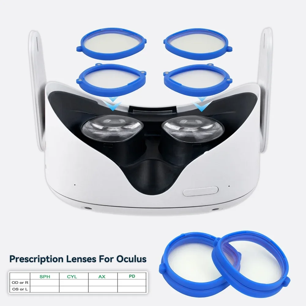 Vr Goggles For Oculus Quest VR Magnetic Eyeglass Anti Blue Lens - Main Image