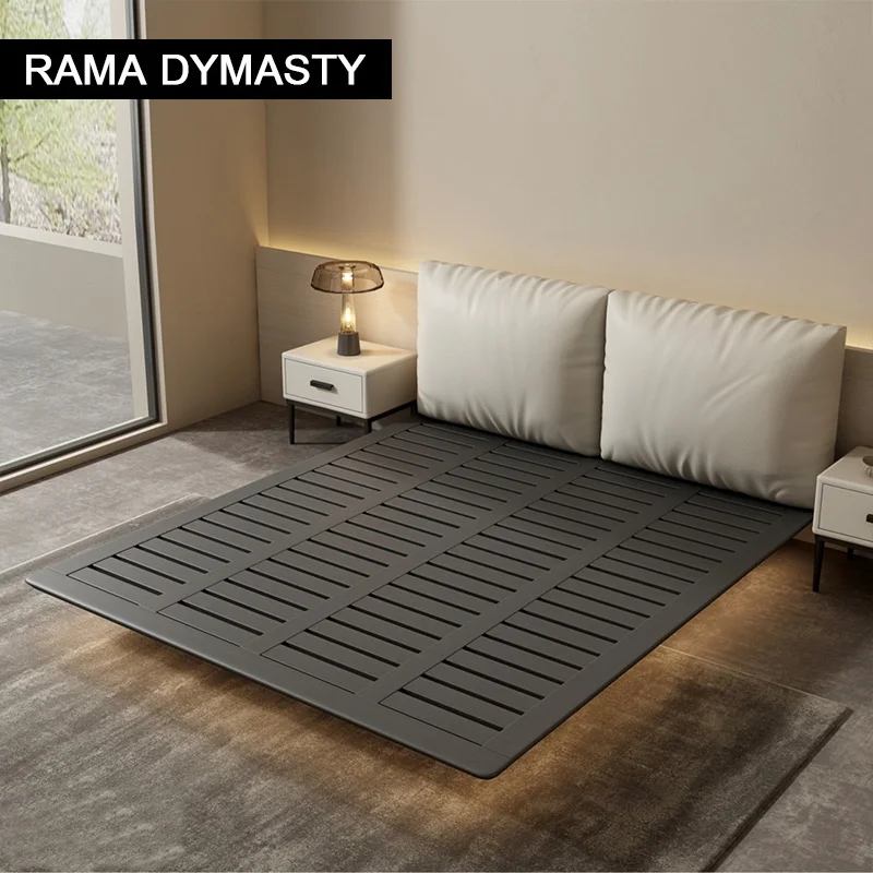 Italian Simple Suspension Bed Modern Simple Leather Bed Small Family Master Bedroom Double 1.5M/1.8M Soft Bag Wedding