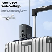 Toocki GaN 65W Universal Travel Adapter Worldwide With 2 Type-C 2 USB Ports 1 AC Outlet Fast Charging Socket Adapter EU/US/JP/AU - Image 3