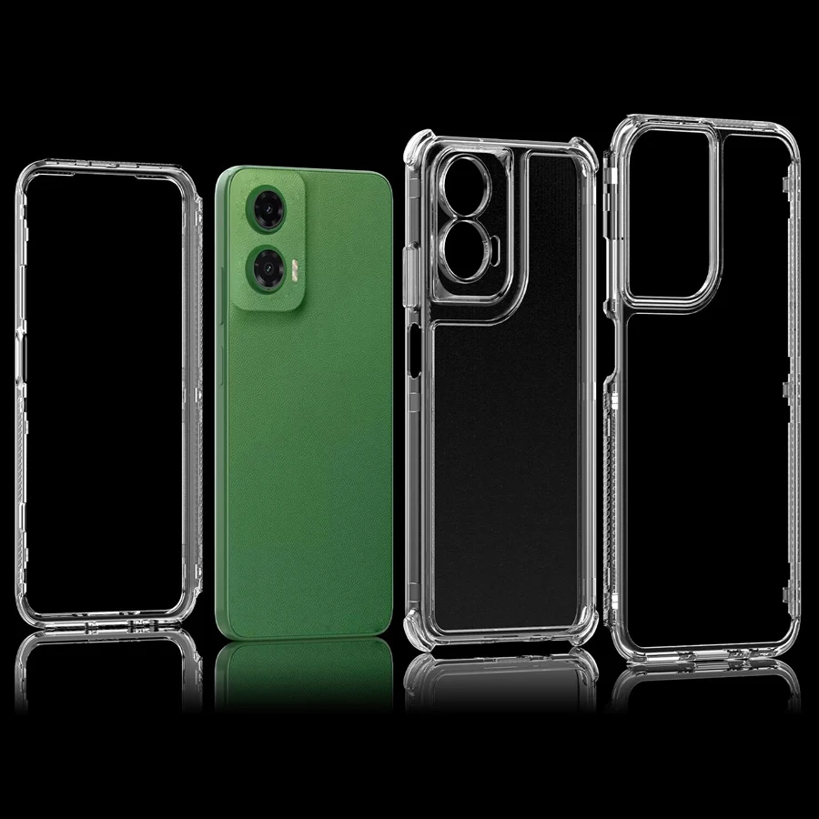 Durable Transparent Cell Phone Case with Enhanced Drop and Shock Protection