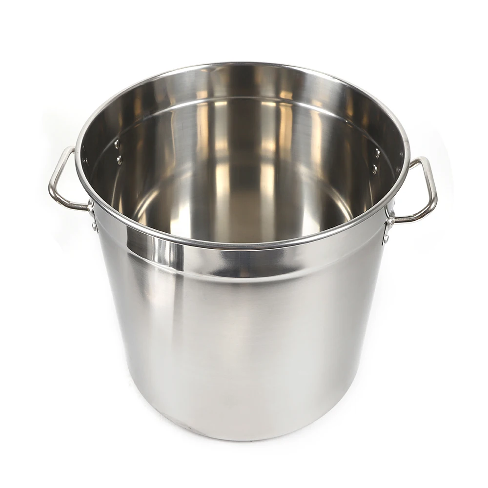 45 cm großer Topf, Edelstahl-Suppentopf mit Deckel und Griffen, 70 l Kochtopf, Kochtopf zum Schmoren, Braten und Warmhalten – Detail 4