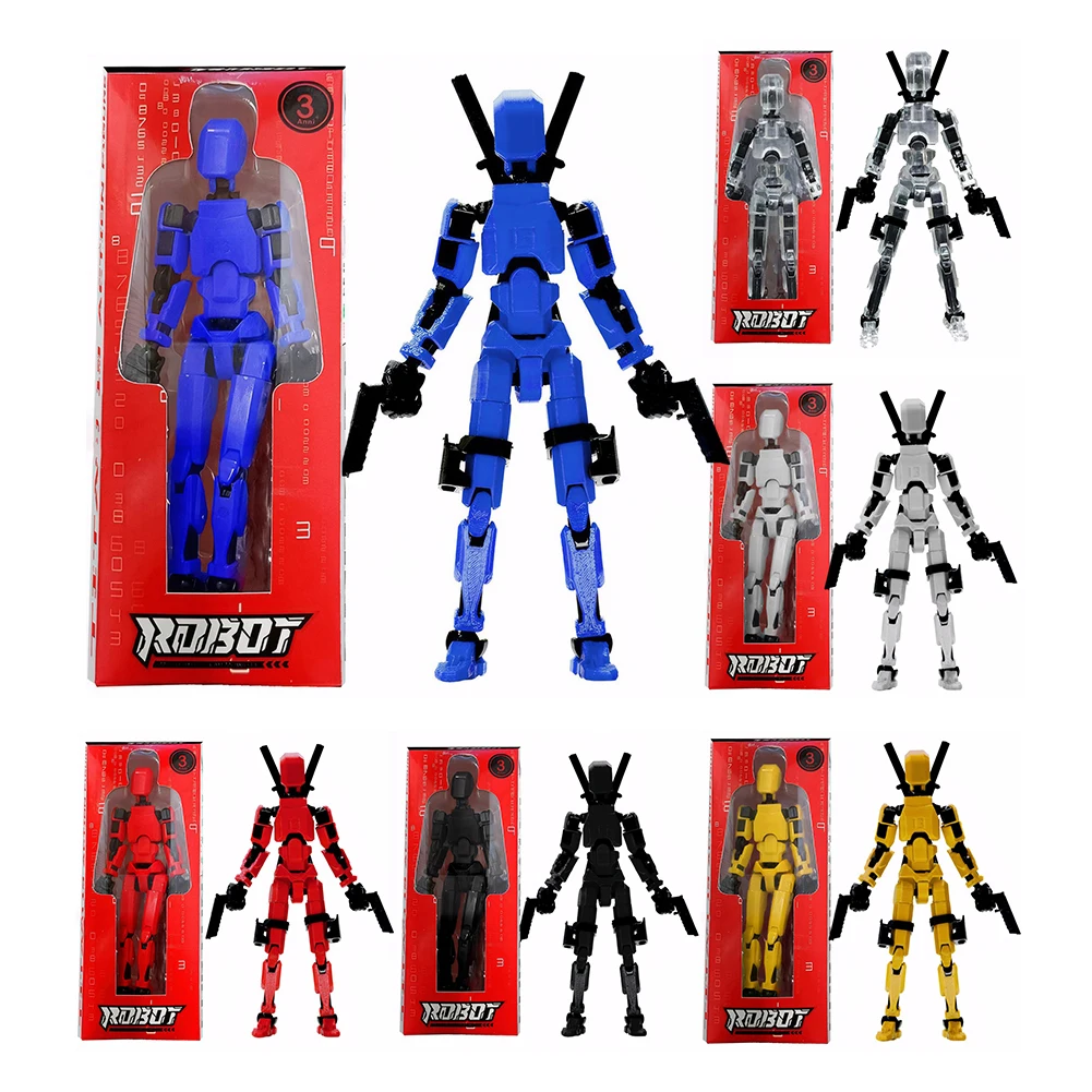 Accesorios De Figura De Acción T13 Ya Montados, T13 Movible Multiarticulado, Para Coleccionistas, Decoraciones De Escritorio, Juguetes Impresos En 3D T-13 (multicolor-3
