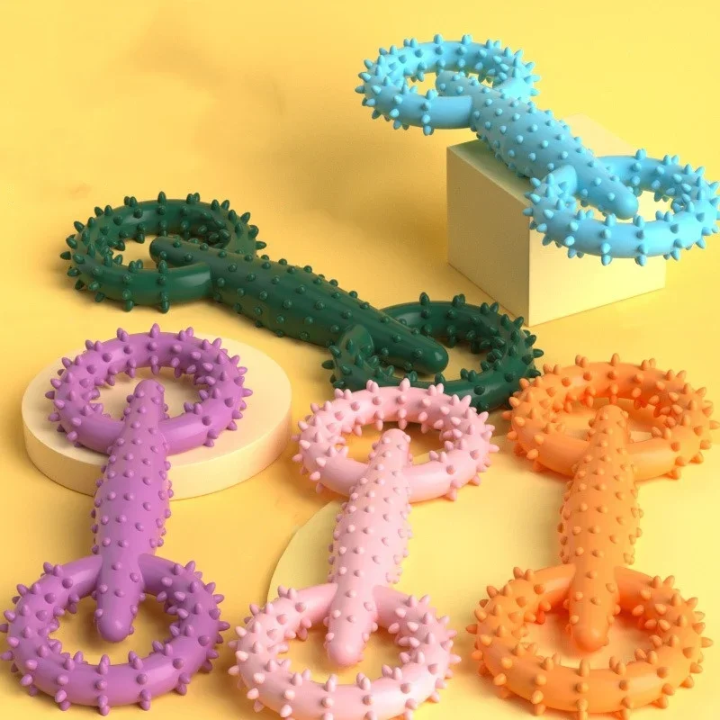 Dog Pull Ring Toy Interactive Dog Toys Interactive Teeth Cleaning Toy For Dogs Boredom Relief And Training Pull Ring Pet Chewing 3