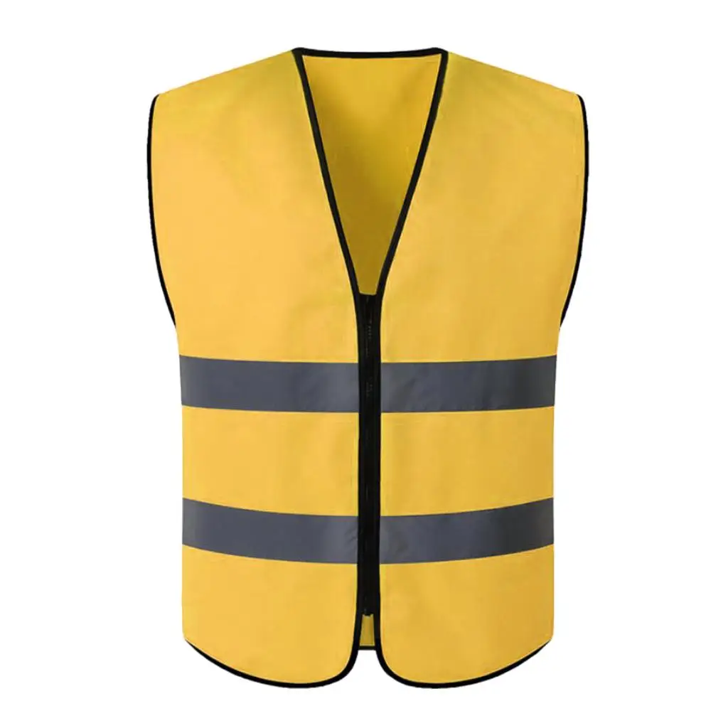Hi Viz Executive Waistcoat Zip Up High Visibility Vest Reflective XL