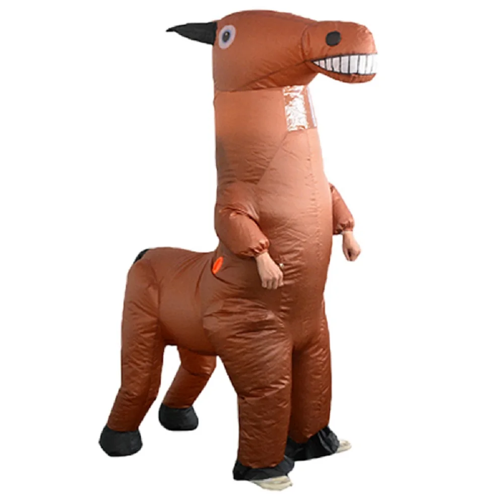 Horse Inflatable Costumes for Adults, Halloween Wear, Carnival Party Mascot, Dress Up Props Performance Outfit