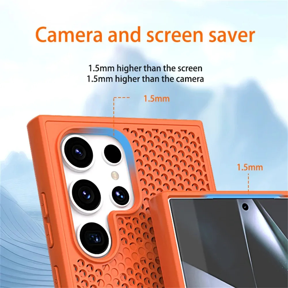Luxury Cooling Heat Dissipation Breathable Magnetic Phone Case