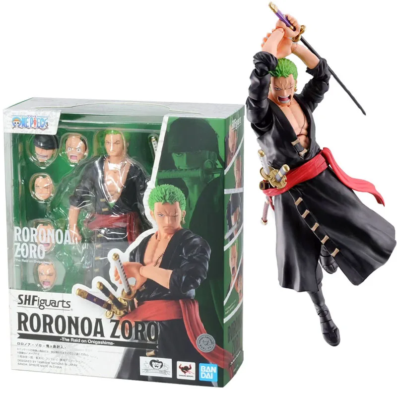 

Original BANDAI S.H.Figuarts SHF Roronoa Zoro anime Action Figures Toys Figurals collection Model doll Christmas Gifts