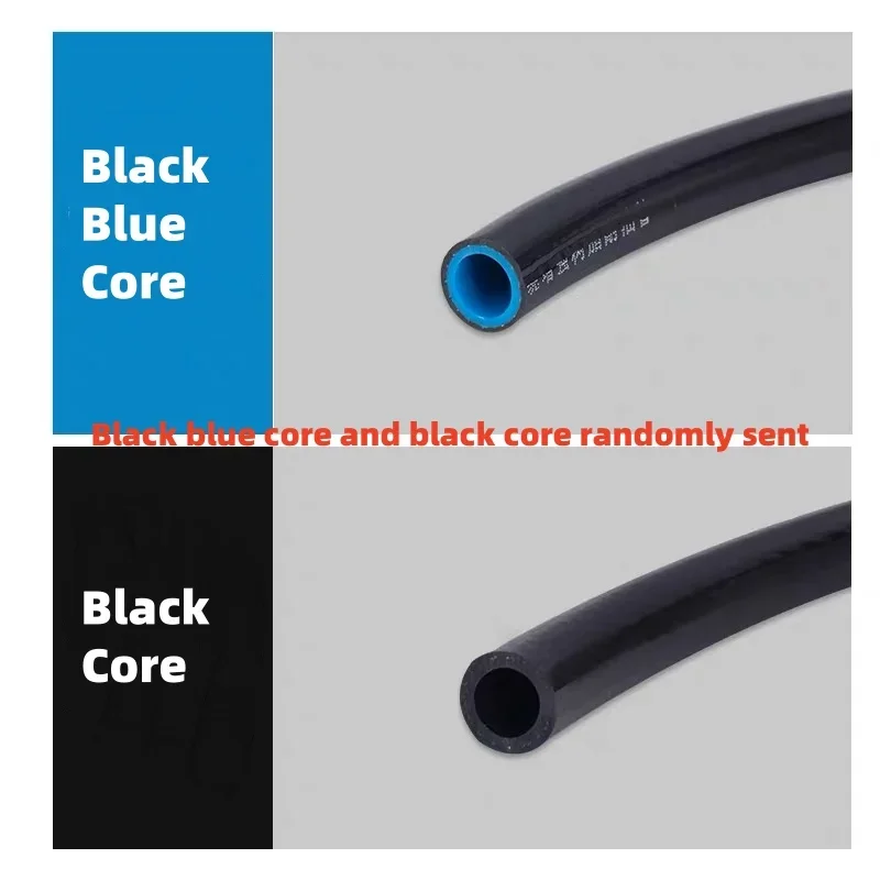 1M Double-layer Resin Oil Pipe Fuel Tube Oil-resistant Wire-clamping Tubing Petrol Hose Diesel Pipeline Black Core 6~14mm