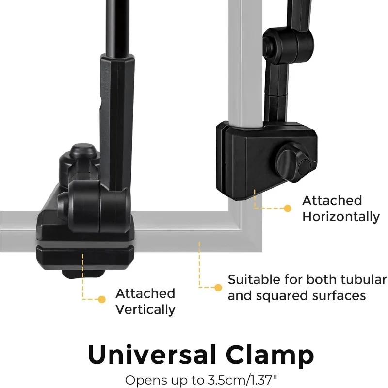 UPF 50+ Height Adjustable Chair Umbrella with Universal Clamp for Beach Chair,Golf Cart,Wheelchair,Stroller,Bleacher,Patioe 5
