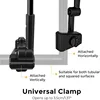 UPF 50+ Height Adjustable Chair Umbrella with Universal Clamp for Beach Chair,Golf Cart,Wheelchair,Stroller,Bleacher,Patioe 5