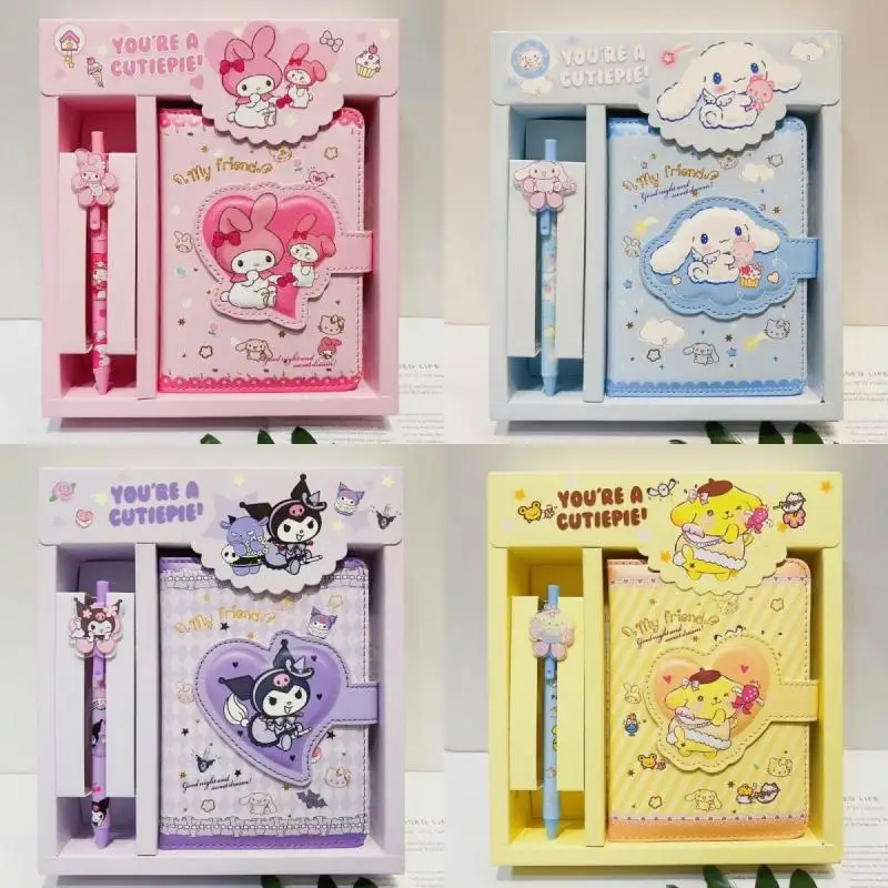 

1Pcs Cartoon Sanrio Kawaii Anime Notebook Hello Kitty Melody Cute Diary Book Diy Hand Ledger Notepad Learning Supplies Girls Toy