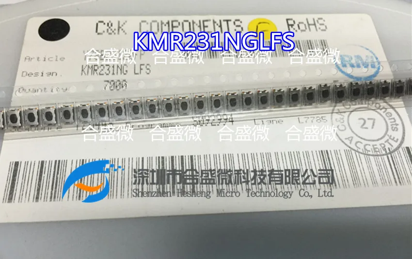 

C & K Touch Switch Kmr231l Glfs Patch 4 Feet 4.6*2.8*1. 9MM Kmr231ng ULC LFS