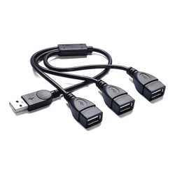 30cm USB 3 - in - 1 Splitter Charge Cable for Charging and Data Transfer (0.3m cable)