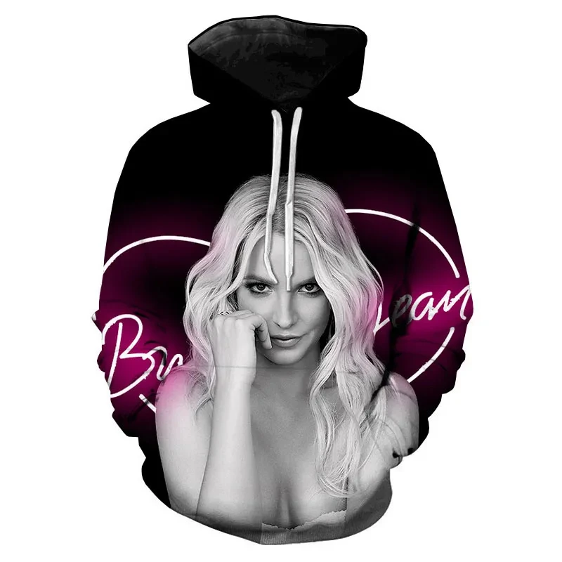 

Britney Spears Hoodie 3d Print Men/Women Casual Fashion Hooded Shirt Long Sleeves Pullover Sweatshirts Oversized Unisex Clothing