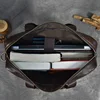Genuine Leather Briefcase Bag for 15.6 inch laptop computer bag cowskin handbag for men male leather crossbody shoulder bag 6