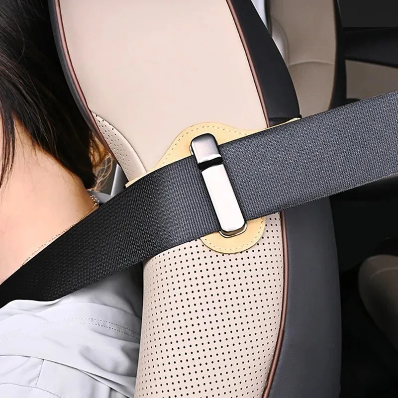 Universal Car Seat Belt Buckle Adjuster Clip Anti-Choke Safety Belt Positioner for Kids Children Baby Comfort Lock Holder Travel
