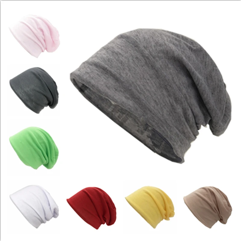 Unisex Gestrickte Wintermütze Einfarbig Hip Hop Slouch Skullies Beanie Lässige Mütze für Damen Herren – Detail 4