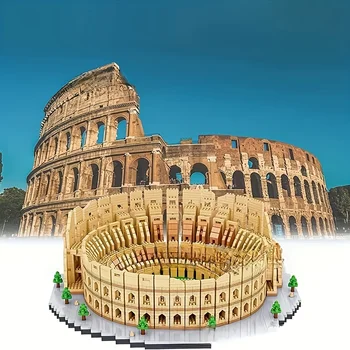 1550 Pcs World Famous Landmarks Ancient Rome Building Set - Discover The Wonders of The World Colosseum Building Blocks 1