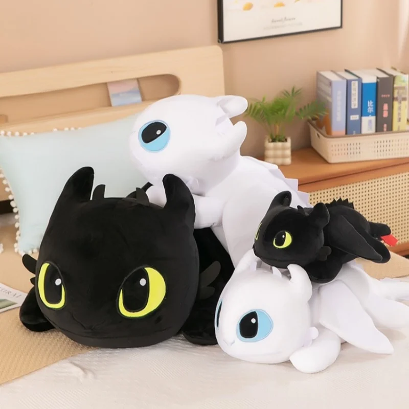 Body Pillow Large Toothless Dragon Plush Body Pillow Cute Cartoon Dragon Soft Decorative Stuffed Body Pillow Anime Sleeping Back Cushion