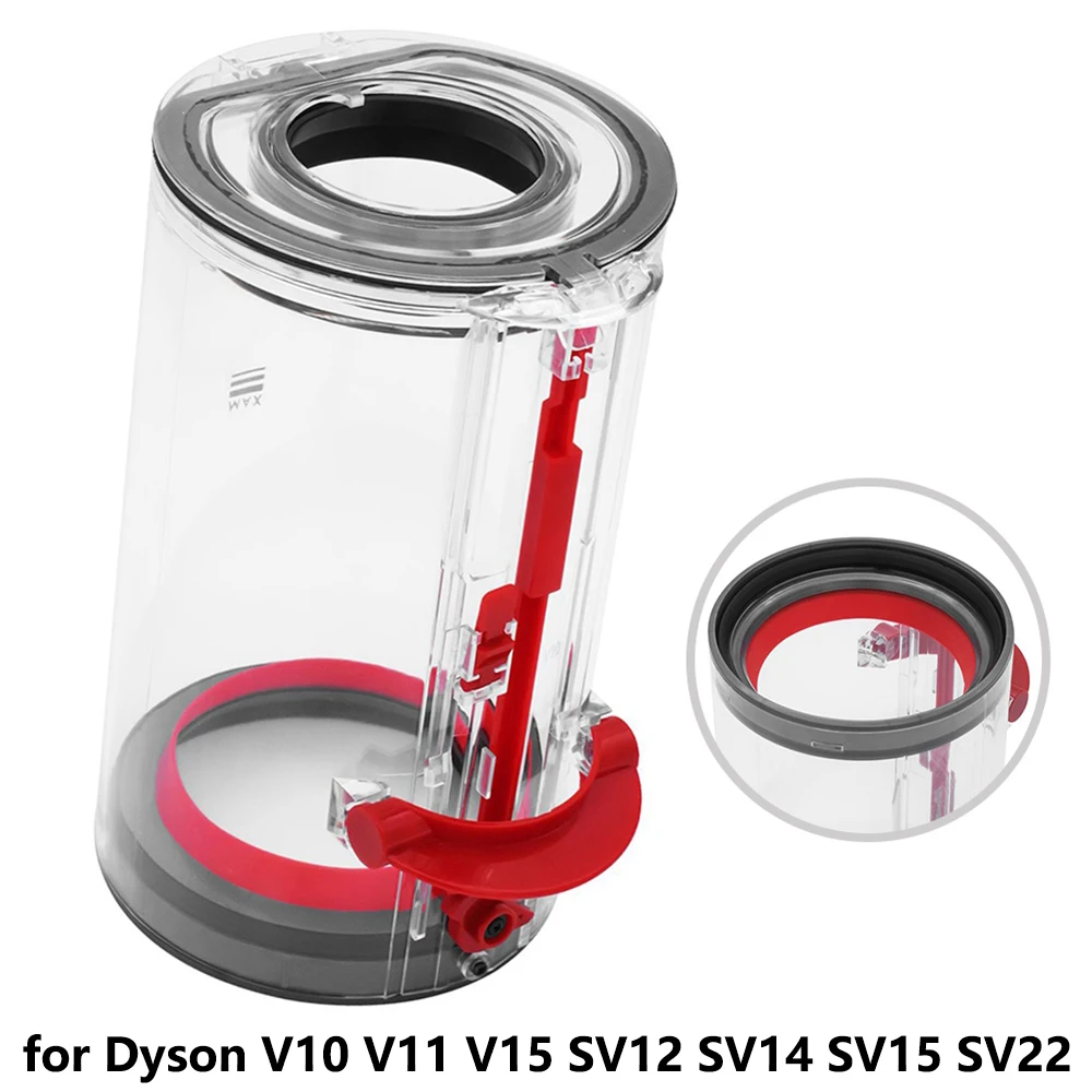 Big Dust Bin For Dyson V10 V11 V15 SV12 SV14 SV15 SV22 Vacuum Cleaner Large Size Canister Dust Clear Bin Bucket Replacement