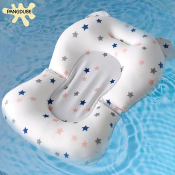 PANGDUBE Baby Bath Seat Newborn Bathtub Cushion Adjustable Support Pad with Non-Slip Mat 0-12 Months Shower Safety Float 1
