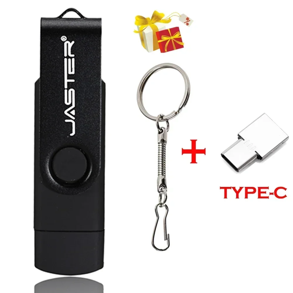 3in1 OTG USB Flash Drive 64GB Rotatable Memory Stick Free TYPE-C Adapter Business gift usb flash drive flash drive