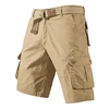 Cargo Knee Shorts Men Sports Casual Bermuda Shorts Plus Size Cotton Half Pants Golf Straight Running Gym Shorts Pants