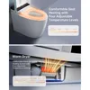 Smart Toilet,One Piece Bidet Toilet for Bathroom with Auto Open & Close Lid and Seat,Warm Water and Dry,Heated Seat,Foot Sensor 3