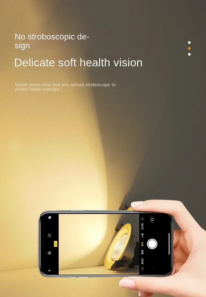 Description Picture 6 of itemSpotlight LED Ceiling Light Embedded COB Anti Glare Tube Light Hole Light Opening 5W/7W/12W Shop Commercial