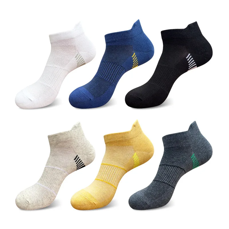 

6 Pairs Cotton Sport Ankle Crew Socks Compression Thin Deodorant Fitness Bike Running Outdoor Cycling Travel Invisible Socks