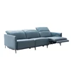 Luxury 3-Seater Genuine Leather Dual Motors Electric Recliner Sofa Modern Power Reclining Couch Adjustable Backrest and Headrest