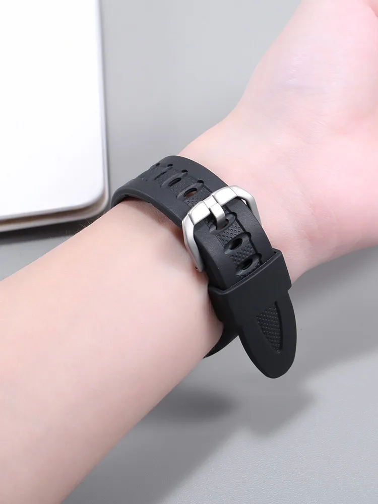 Durable Silicone Rubber Watch Strap for Outdoor Adventure Watches - Men's Collection