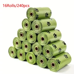 Eco - Friendly Biodegradable Pet Waste Bags - Extra Thick and Portable (Green 16 Rolls)