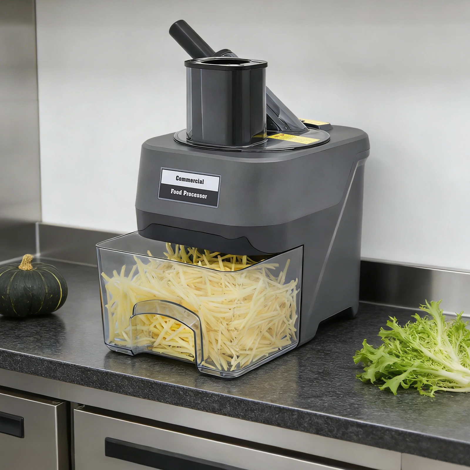 110V 100W Electric Vegetable Cutter, Commercial Vegetable Dicer, Vegetable Cutting Machine With 8mm-thick Stainless Steel Blades For Restaurants, Hotels, Cafeterias, Households 7