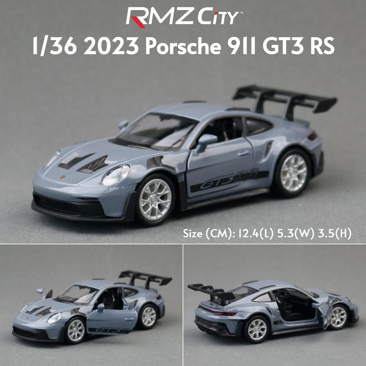 1/36 Porsche 911 GT3 918 Spyder Taycan Toy Car Racing Model RMZ