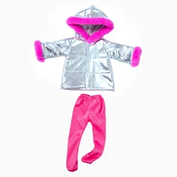 Luxurious Down Jacket & Leggings Set for Dolls - Stylish Doll Outfit Collection (Q18-063)