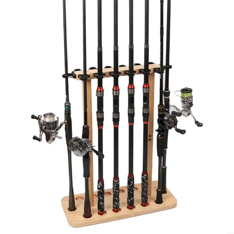 PXPF Floor Stand Fishing Rod Racks Vertical Storage Holder Fishing Rod Rack Holds 8/14 Equipment Organizers fishing rod holder fishing rod bracket fishing gear accessories