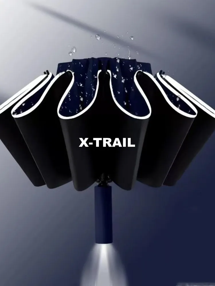 AutomaticReflectiveStripeReverseLedLight12RibsWindproof