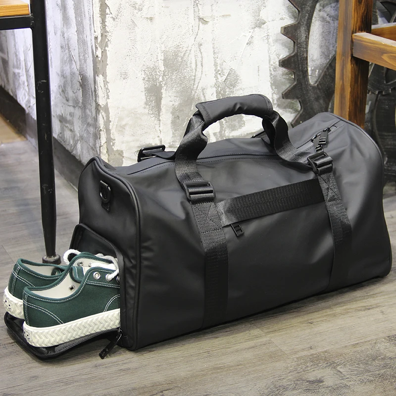 

Fashion Men's Large Dry and Wet Separation Business Travel Bag with Shoe Bin Short-distance Business Trip Boarding Bag