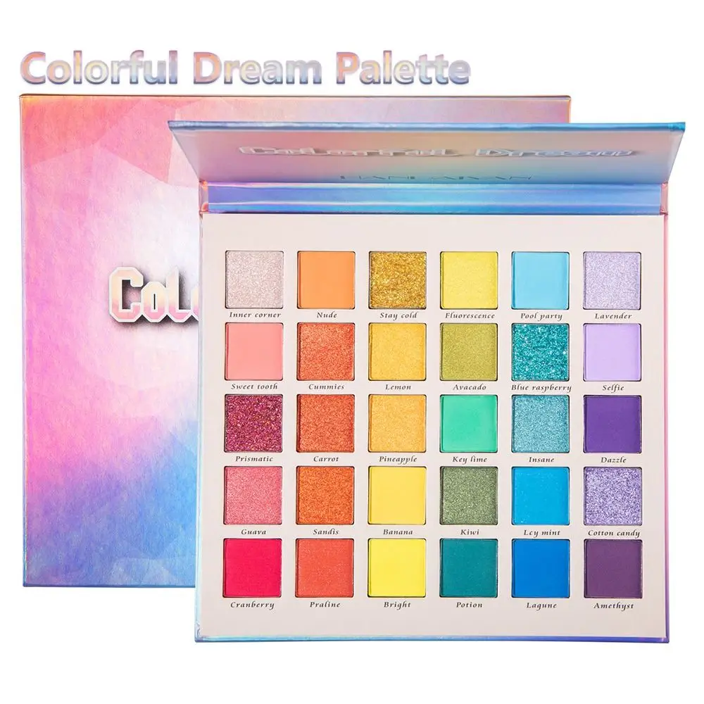 

Colorful Eye Shadow Palette Beauty Makeup Glitter Eyeshadow Cosmetics Pearly Lustre Art 30 Colors Eye Shadow Party