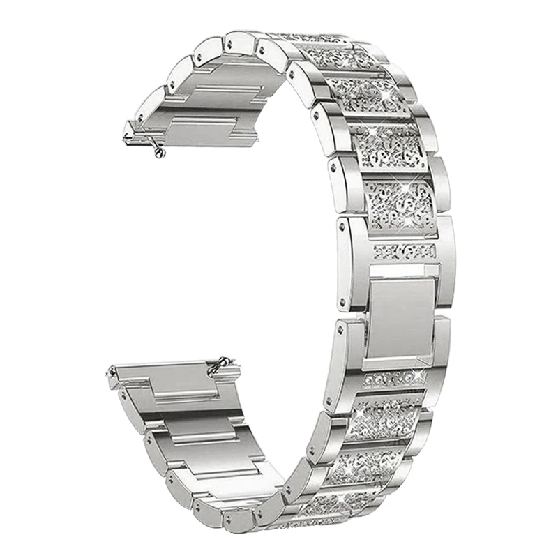 Elegant Women’s Adjustable Bracelet Strap for Smartwatches - Available in 20mm and 22mm Sizes
