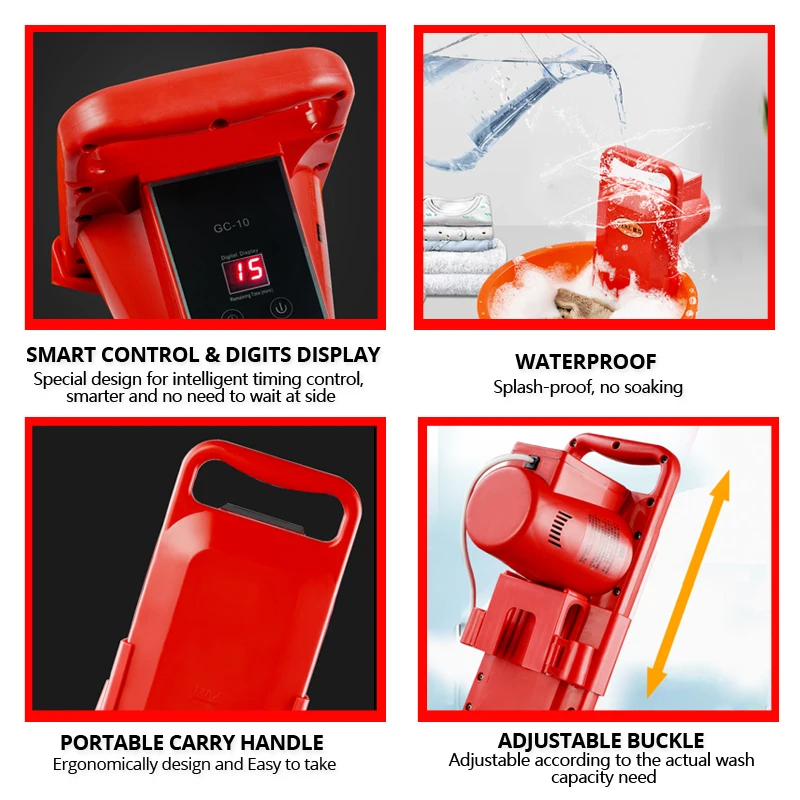 أحدث غسالة محمولة دوران شامل توقيت رقمي للسفر جهاز...