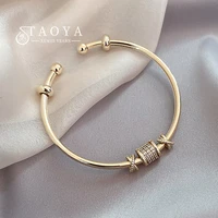French High Sense Cylindrical Transfer Girlfriends Cuff Bracelet Gothic Girls Fashion Jewelry Party Luxury Accessories For Woman 1