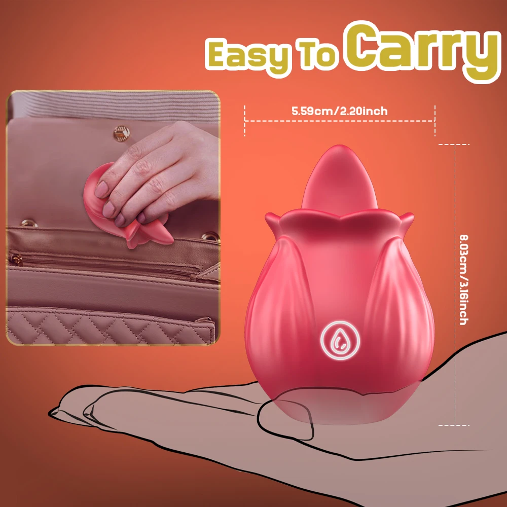 Rose Shape Licking Nipple Stimulator - Image 5